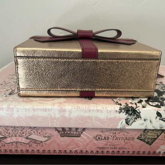 Kate Spade Metallic Gold and Deep Red Mini Bag - Picture 5 of 7